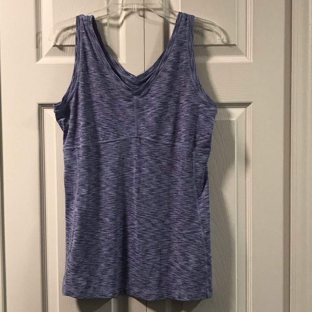 Lucy Purple V-neck Tank Top - Picture 4 of 6